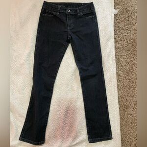 Girls black skinny jeans (adjustable waist) size 10